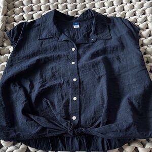 Old Navy Dark Blue Button-Down Women's Shirt